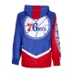 giacca a vento uomo nba undeniable full zip windbreaker hardwood classics phi76e ROYAL