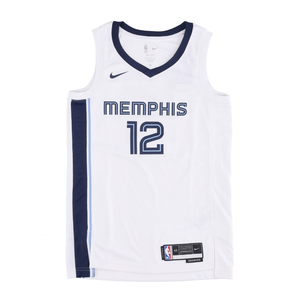 canotta basket uomo nba dri-fit swingman jersey association edition 22 no 12 ja morant memgri WHITE