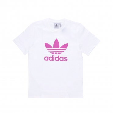 maglietta uomo trefoil tee WHITE/SEMI PULSE LILAC