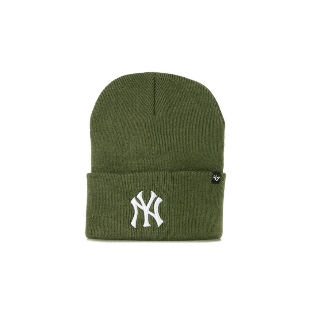 cappello uomo mlb haymaker cuff knit neyyan MOSS/WHITE