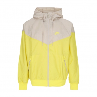 giacca a vento uomo sportswear woven lined windrunner hooded jacket YELLOW STRIKE/RATTAN/YELLOW STRIKE