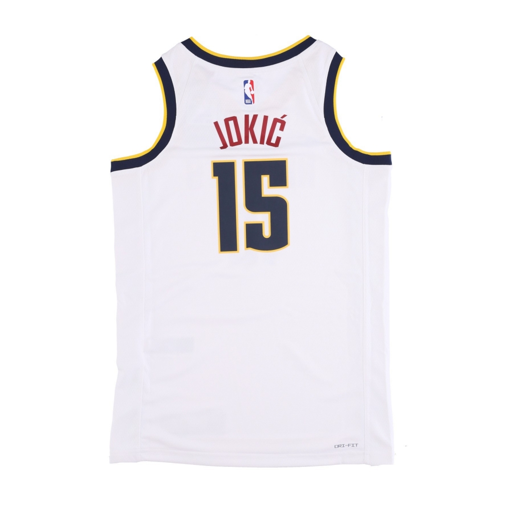 canotta basket uomo nba dri-fit swingman jersey no association edition 2022/23 no 15 nikola jokic dennug WHITE