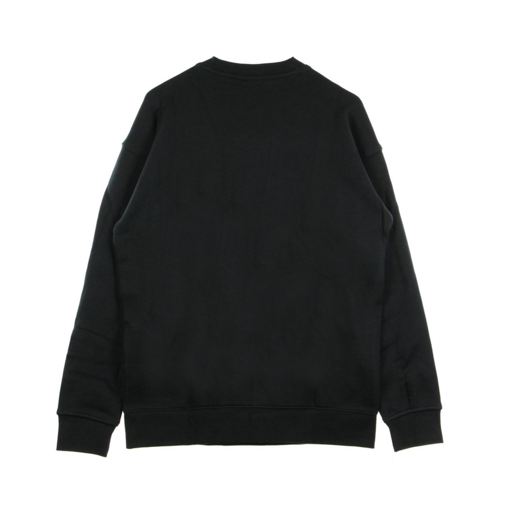 felpa leggera girocollo donna trefoil crew sweat BLACK/WHITE