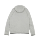 felpa leggera cappuccio zip uomo sportswear tech fleece hoodie DK GREY HEATHER/BLACK