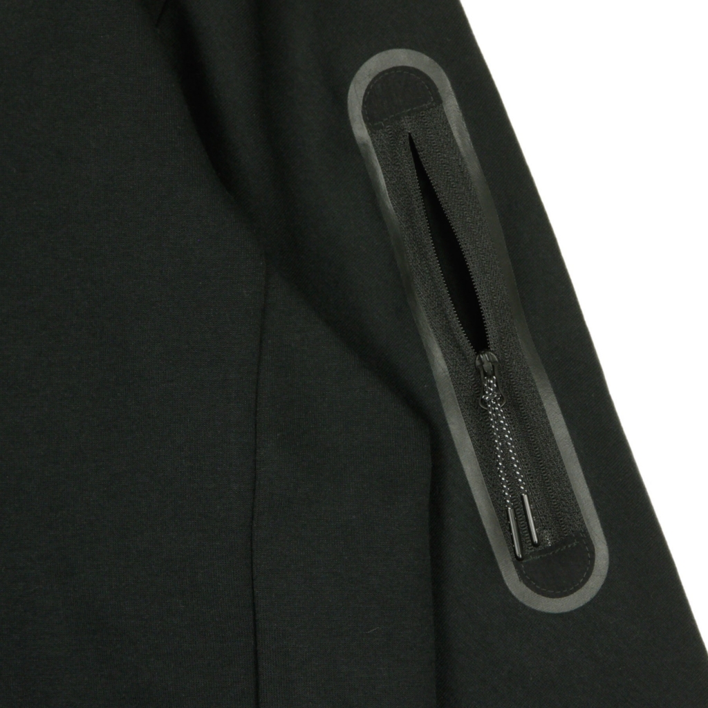 felpa leggera girocollo uomo sportswear tech fleece BLACK/BLACK