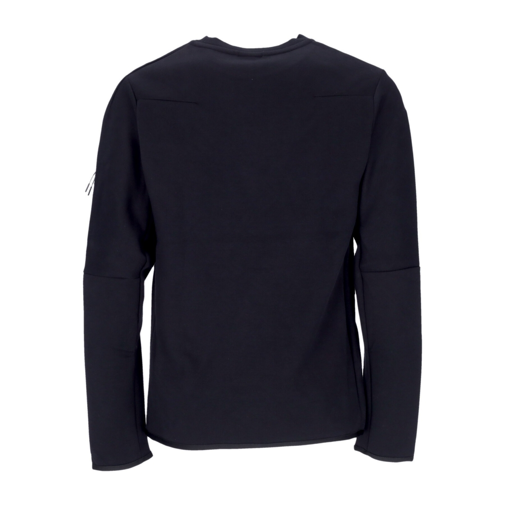 felpa leggera girocollo uomo sportswear tech fleece BLACK/BLACK