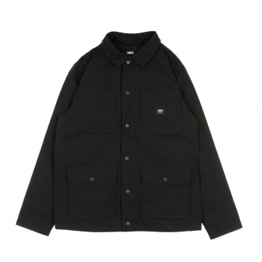 giacca workwear uomo drill chore coat lined BLACK