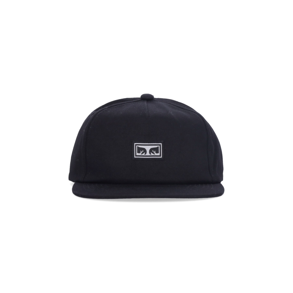 cappellino visiera piatta uomo icon eyes snapback ii BLACK