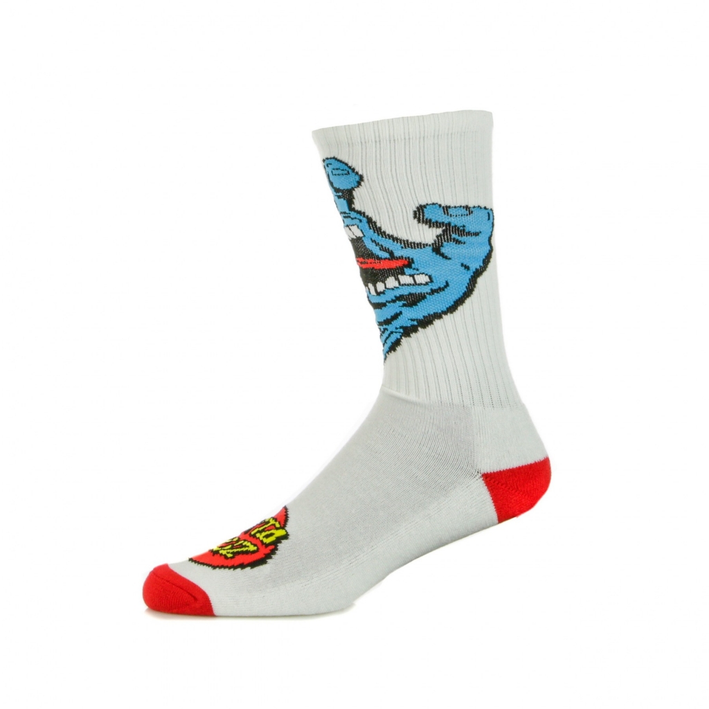 calza media uomo screaming hand sock WHITE