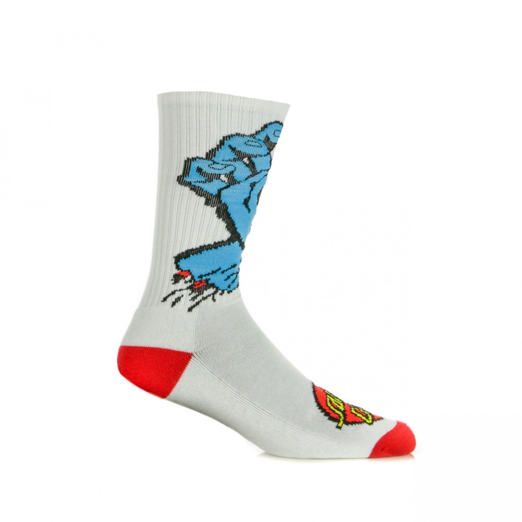 calza media uomo screaming hand sock WHITE