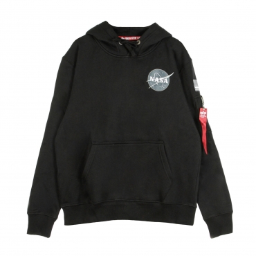 felpa cappuccio uomo space shuttle hoody BLACK