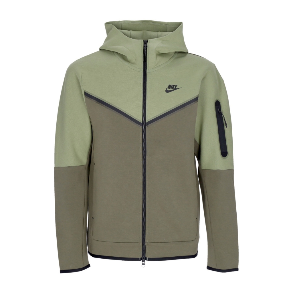 felpa leggera cappuccio zip uomo sportswear tech fleece hoodie ALLIGATOR/MEDIUM OLIVE/BLACK