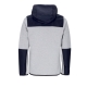 felpa leggera cappuccio zip uomo tech fleece overlay full zip DK GREY HEATHER/BLACK/BLACK