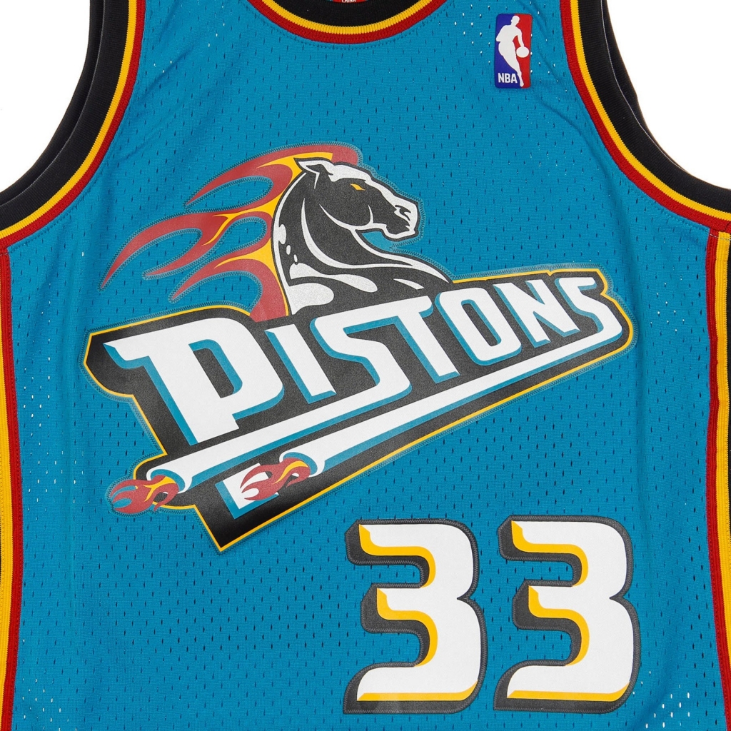 canotta basket uomo nba swingman jersey hardwood classics no33 grant hill 1998-99 detpit road ORIGINAL TEAM COLORS