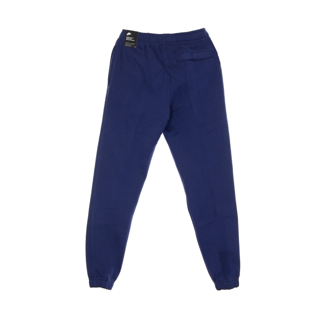 pantalone tuta felpato uomo sportswear club fleece MIDNIGHT NAVY/MIDNIGHT NAVY/WHITE