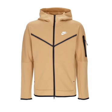 felpa leggera cappuccio zip uomo sportswear tech fleece hoodie ELEMENTAL GOLD/SAIL