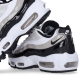 scarpa bassa donna w air max 95 WHITE/BLACK/LT IRON ORE/UNIVERSITY RED