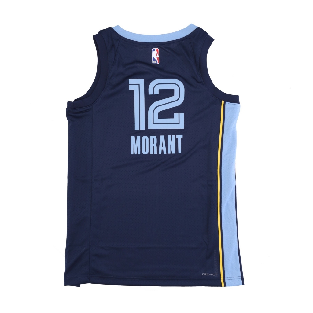 canotta basket uomo nba icon edition 22 dri-fit swingman jersey no 12 ja morant memgri COLLEGE NAVY