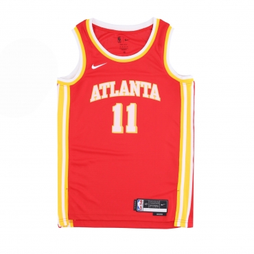 canotta basket uomo nba icon 22 dri-fit swingman jersey no 11 trae young atlhaw UNIVERSITY RED