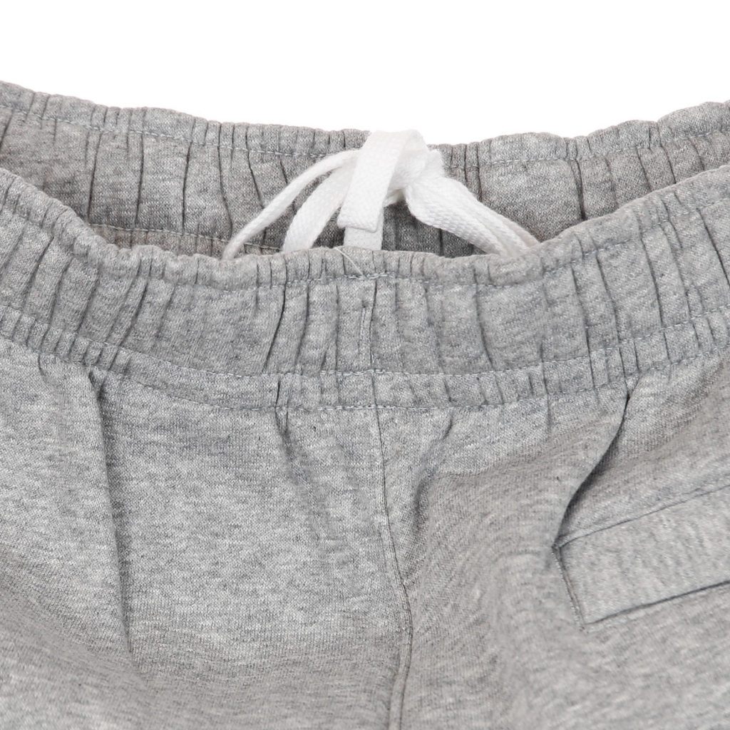 pantalone corto tuta felpato uomo sportswear club DK GREY HEATHER/WHITE/WHITE