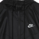 giacca a vento uomo sportswear woven lined windrunner hooded jacket BLACK/WHITE