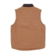 gilet smanicato uomo duck canvas vest STONE WASHED BROWN DUCK