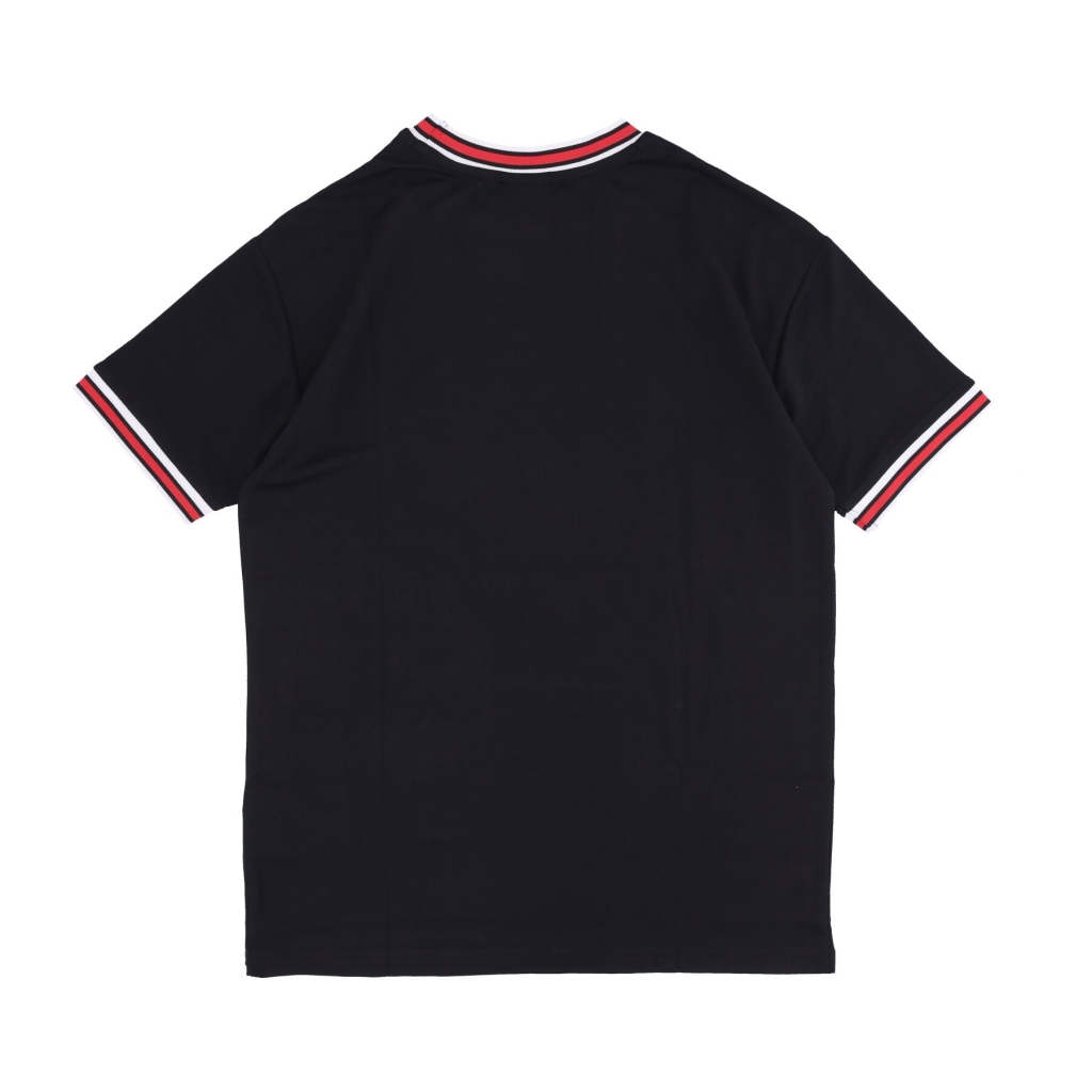 maglietta uomo nba team logo oversized mesh tee chibul BLACK/FRONT DOOR RED