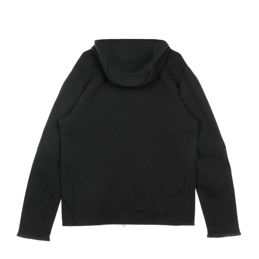 felpa leggera cappuccio zip uomo sportswear tech fleece hoodie BLACK/BLACK