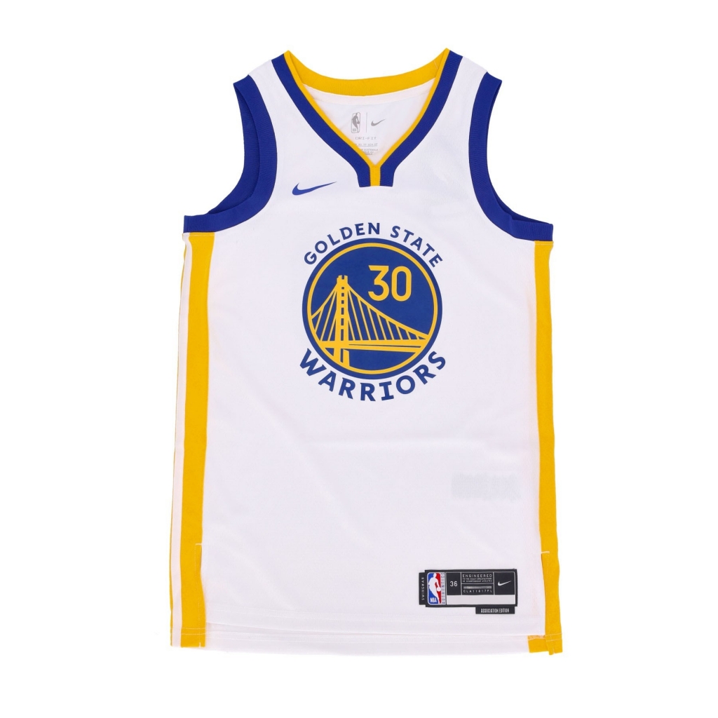 canotta basket uomo nba association edition 22 dri-fit swingman jersey no 30 stephen curry golwar WHITE