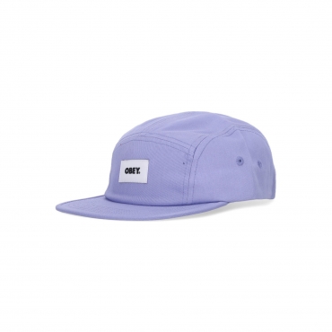 cappellino visiera piatta uomo bold label organic 5 panel hat DIGITAL VIOLET