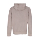 felpa cappuccio uomo club+ revival hoodie OLIVE GREY