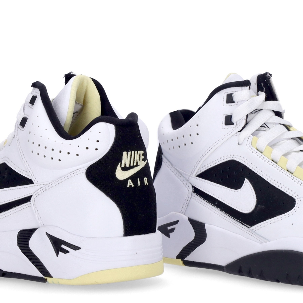 scarpa alta uomo air flight lite mid WHITE/WHITE/LEMON/BLACK