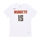 maglietta uomo nba essential tee no 15 nikola jokic dennug WHITE