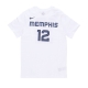 maglietta uomo nba essential tee no 12 ja morant memgri WHITE