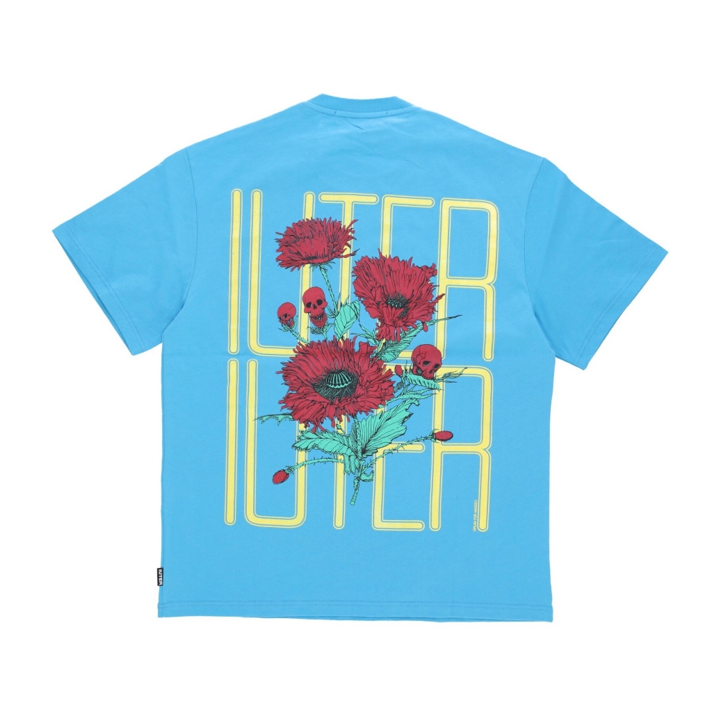 maglietta uomo spine skulls tee SKY BLUE