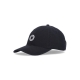 cappellino visiera curva uomo logo dad hat BLACK