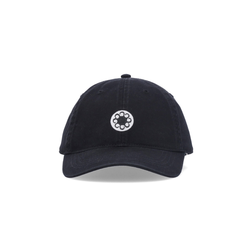 cappellino visiera curva uomo logo dad hat BLACK