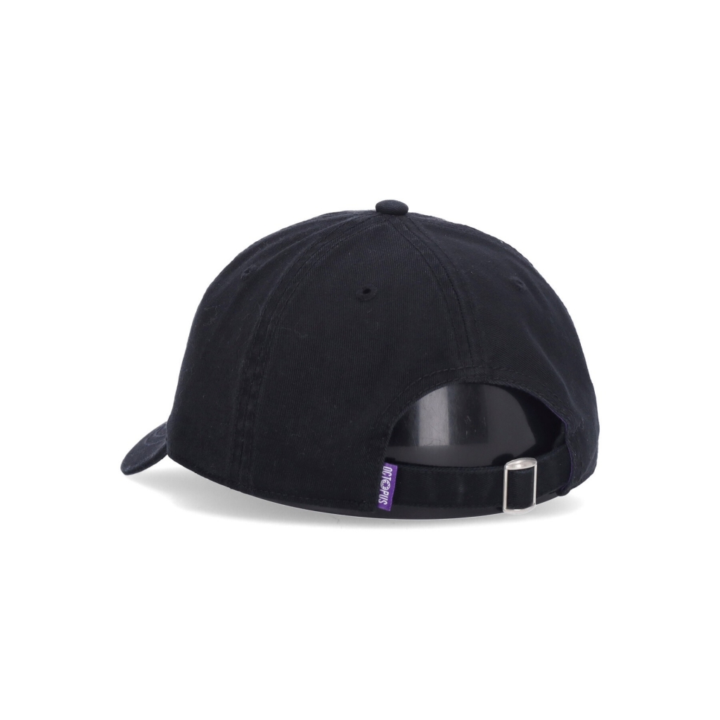 cappellino visiera curva uomo logo dad hat BLACK