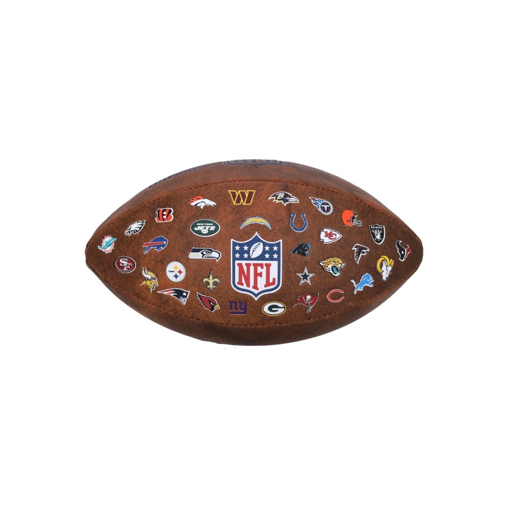 pallone uomo nfl off throwback 32 team logo football BROWN