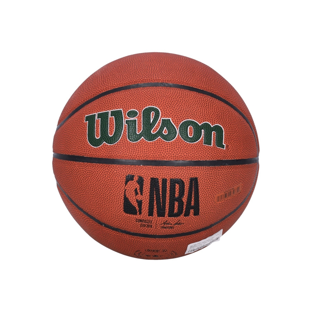 pallone uomo nba team alliance basketball size 7 milbuc BROWN/ORIGINAL TEAM COLORS