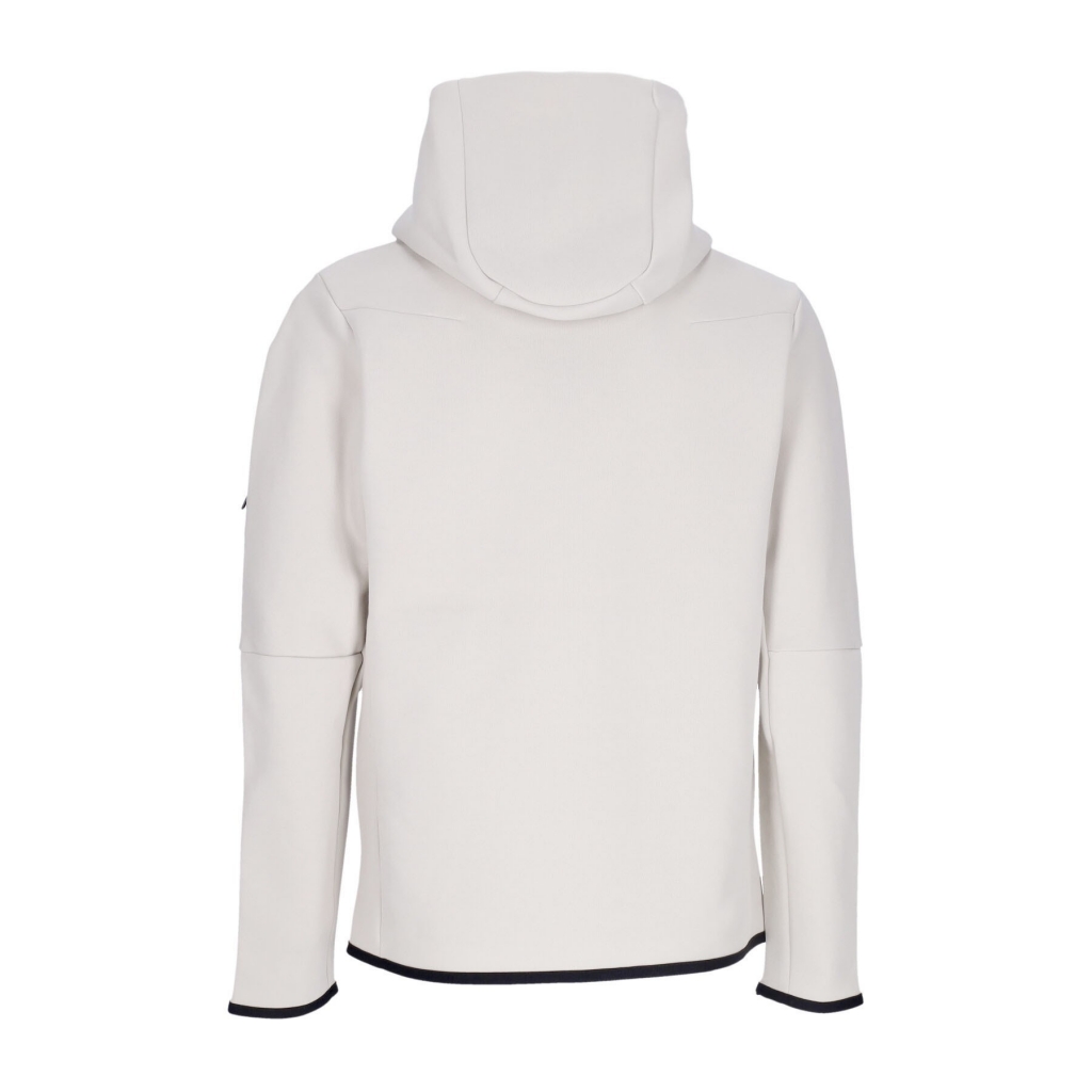 felpa leggera cappuccio zip uomo sportswear tech fleece hoodie LIGHT BONE/BLACK