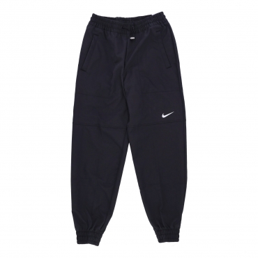 pantalone lungo donna sportswear woven swoosh pant BLACK/WHITE