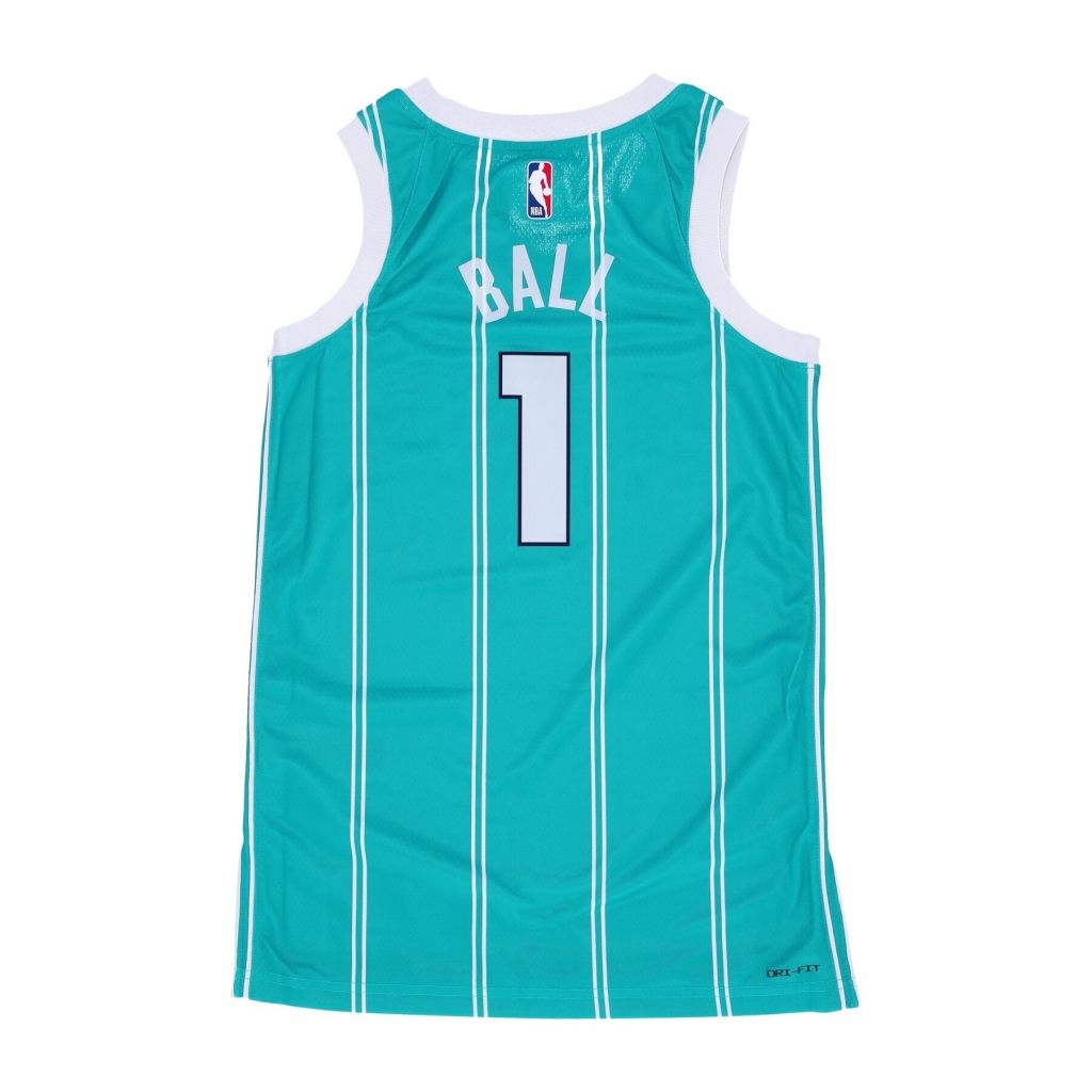 canotta uomo nba icon edition dri-fit swingman jersey no 1 lamelo ball chahor RAPID TEAL