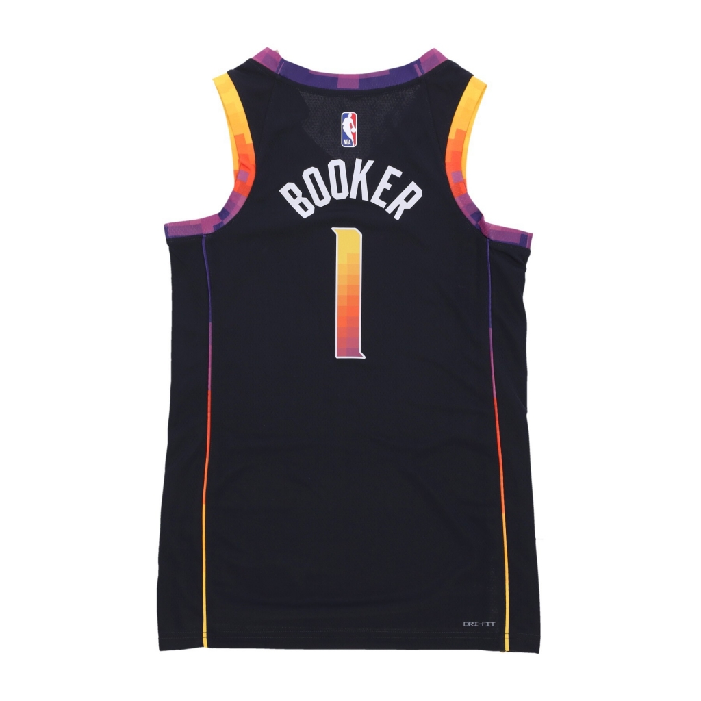 canotta uomo nba statement edition 22 dri-fit swingman jersey no 1 devin booker phosun BLACK