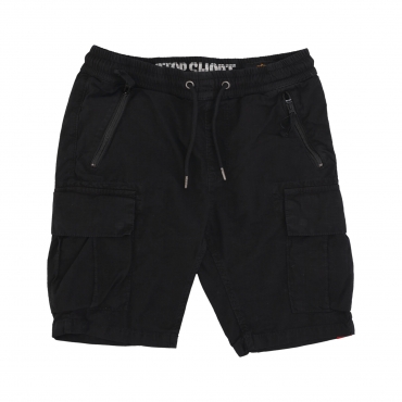 pantalone corto uomo ripstop jogger short BLACK