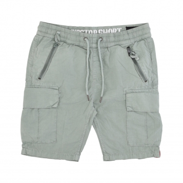 pantalone corto uomo ripstop jogger short DUSTY GREEN