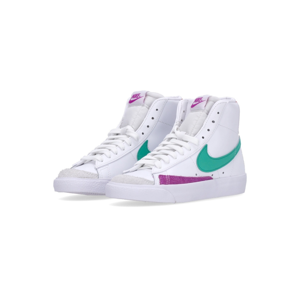 scarpa alta donna w blazer mid 77 WHITE/STADIUM GREEN/PICANTE RED