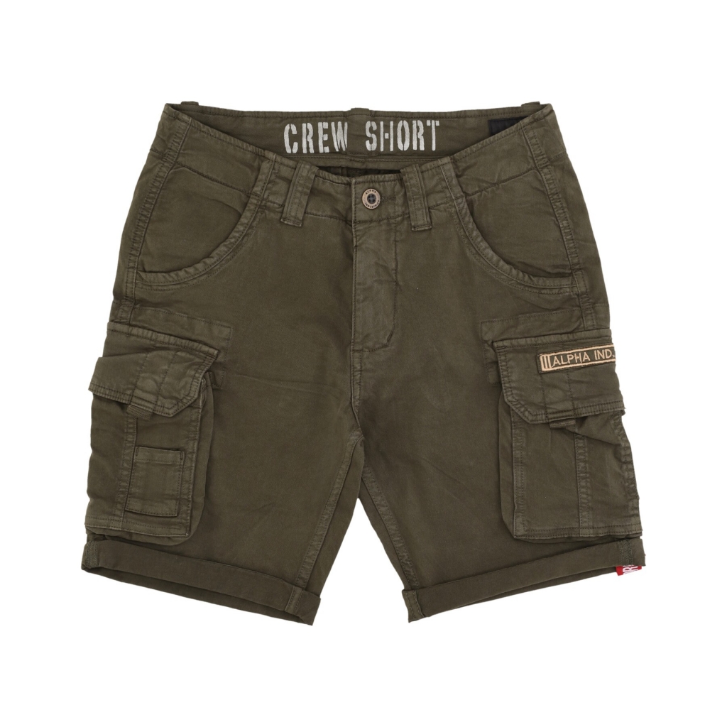 pantalone corto uomo crew short DARK OLIVE