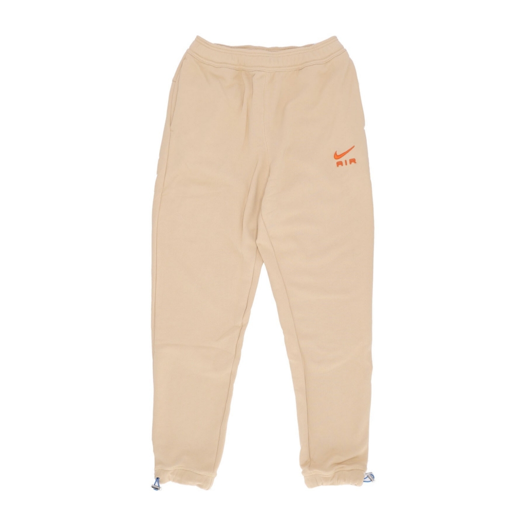 pantalone tuta leggero uomo sportswear air french terry joggers SESAME/SAFETY ORANGE