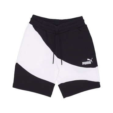 pantalone corto tuta uomo power cat shorts BLACK